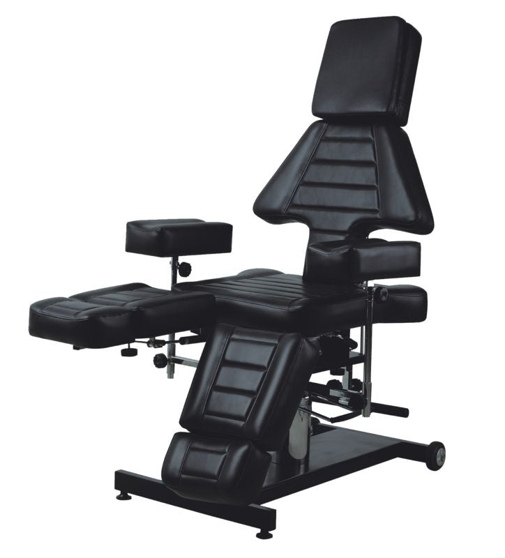 JoikenMultifunctionTattooChair-BedFrontAngleViewBlack