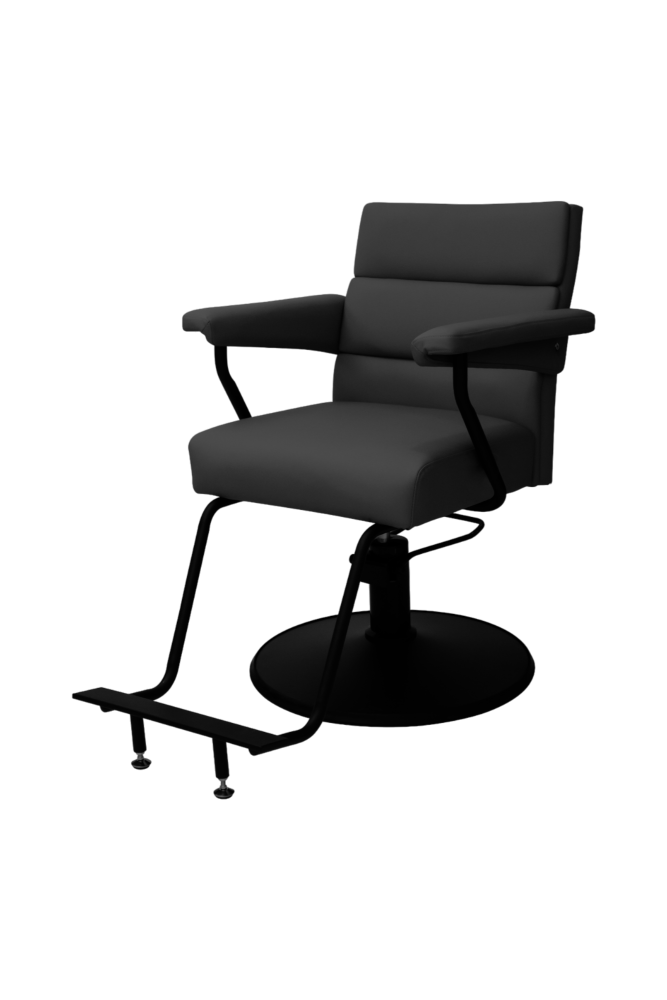 KarmaKiamaSalonChairFrontAngleViewBlack