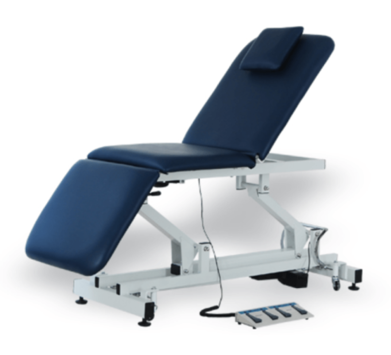 3-Section2-ElectricTreatmentTableCouchAstralis10FrontAngleViewBlue