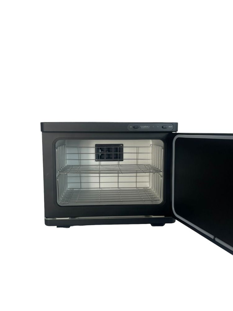 CabinetBlack24LwithAdjustableTemperature01010124V2FrontViewDoorOpen