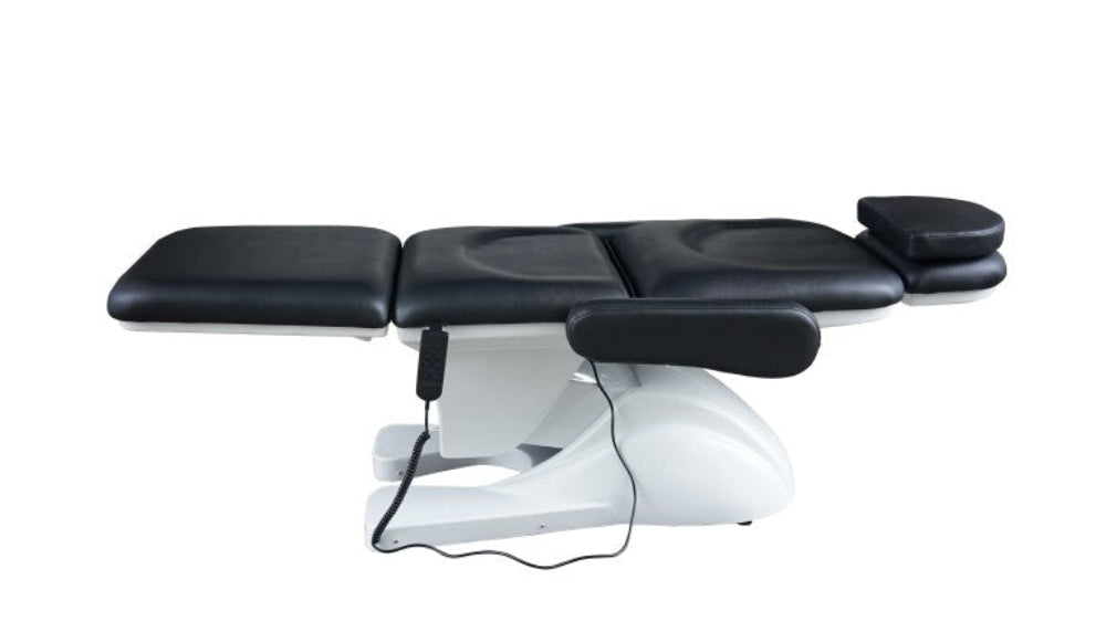 DeluxeClinicBedTPB17FlatSideViewBlack