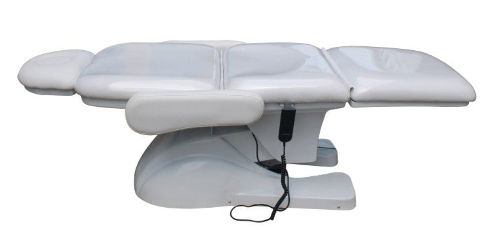 DeluxeClinicBedTPB17FlatSideViewWhite