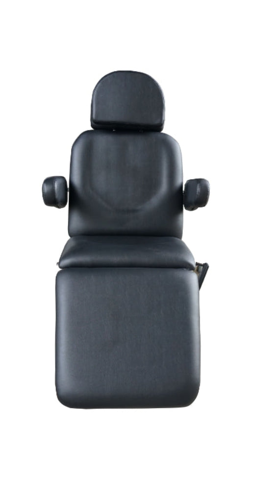 DeluxeClinicBedTPB17FrontViewBlack