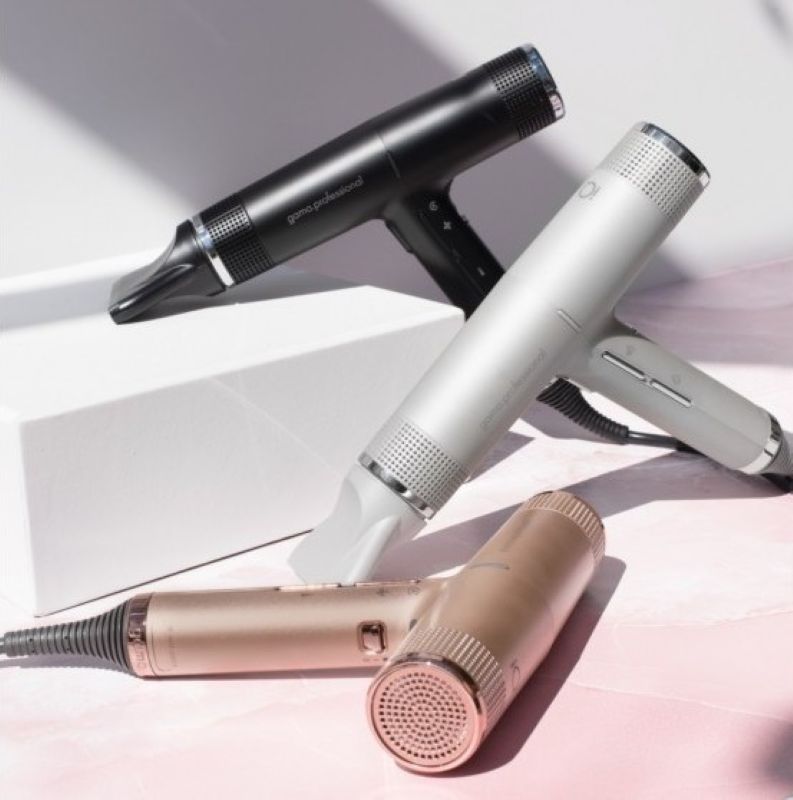 GamaProfessionaliQPerfettoHairDryer_BlackMultipleColoursSideView