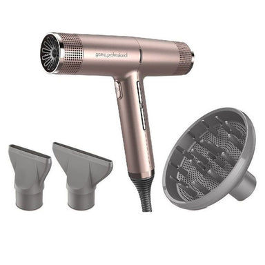 GamaProfessionaliQPerfettoHairDryer_RoseGoldFrontAngleView