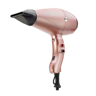 Gamma_AriaDualIonic2200WHairdryerRoseGoldFrontAngleView