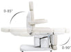 JoikenOpal011ElectricBeautyBedSideViewwithAnglesWhite
