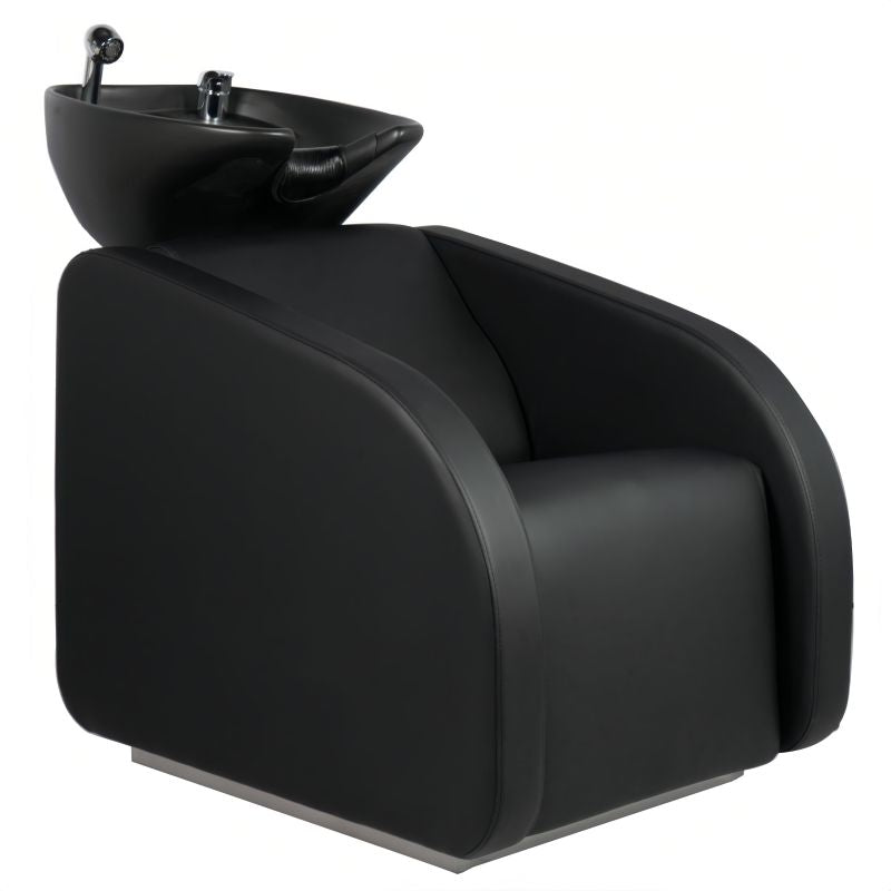 KarmaBallaratShampooBasinUnitBlack_FrontAngleView