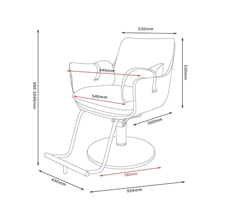 KarmaBatemansBaySalonChairDimensions