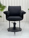 KarmaBatemansBaySalonChairFrontViewBlack
