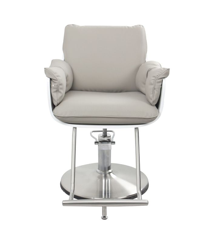 KarmaBatemansBaySalonChairFrontViewGrey