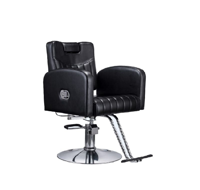 KarmaBatlowSalonChairFrontAngleViewBlack