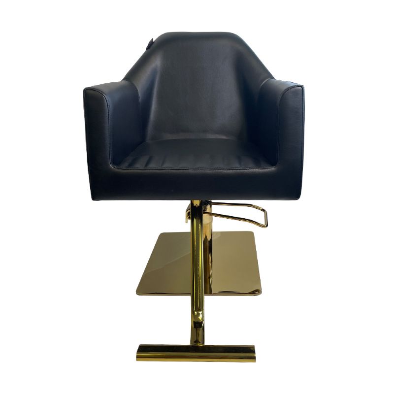 KarmaByronBaySalonChairFrontViewBlack