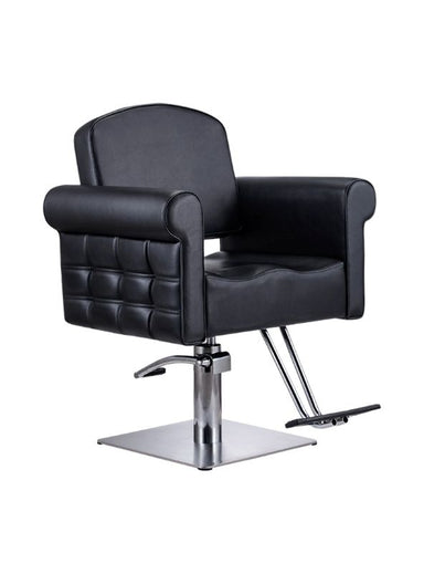 KarmaCoolacSalonChairFrontAngleViewBlack