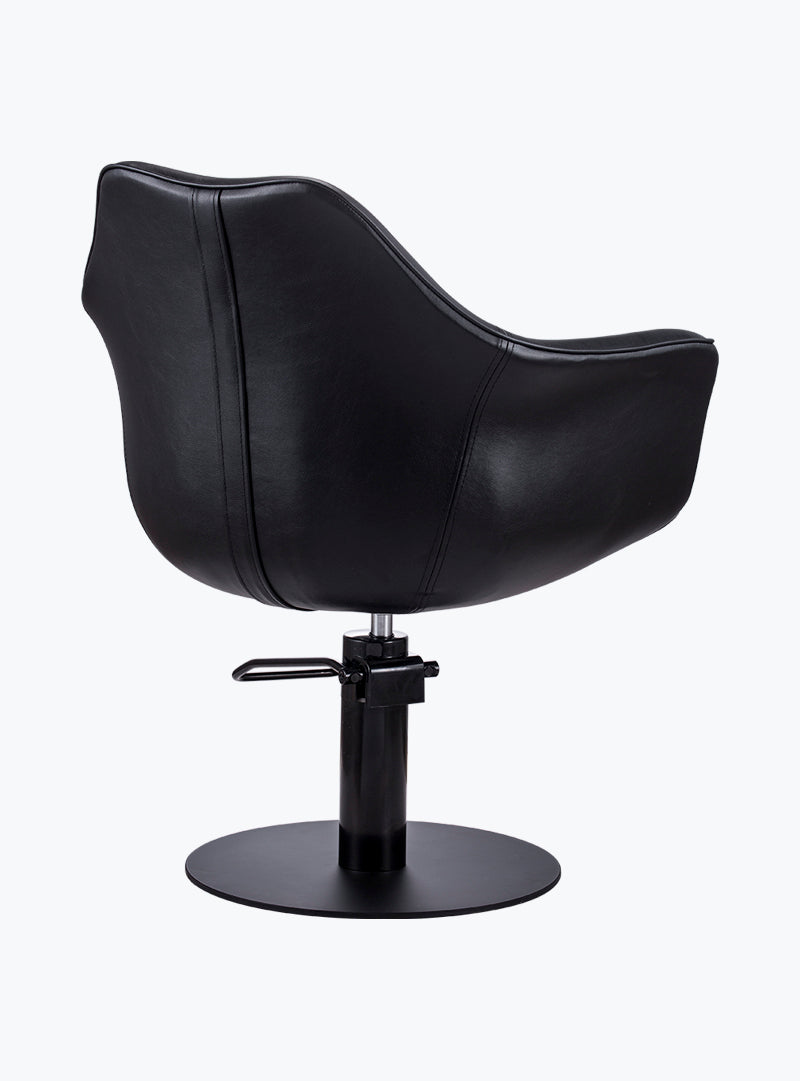 KarmaCronullaSalonChairBlackBackAngleView