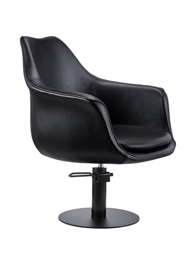 KarmaCronullaSalonChairBlackFrontAngleView