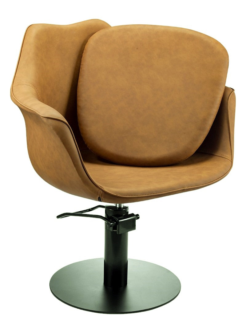 KarmaCronullaSalonChairTanFrontAngleView