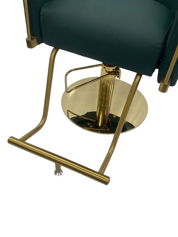 KarmaEdenSalonChairFootrestViewGreenGold