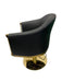 KarmaEdenSalonChairSideViewBlackGold