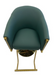 KarmaEdenSalonChairTopViewGreenGold