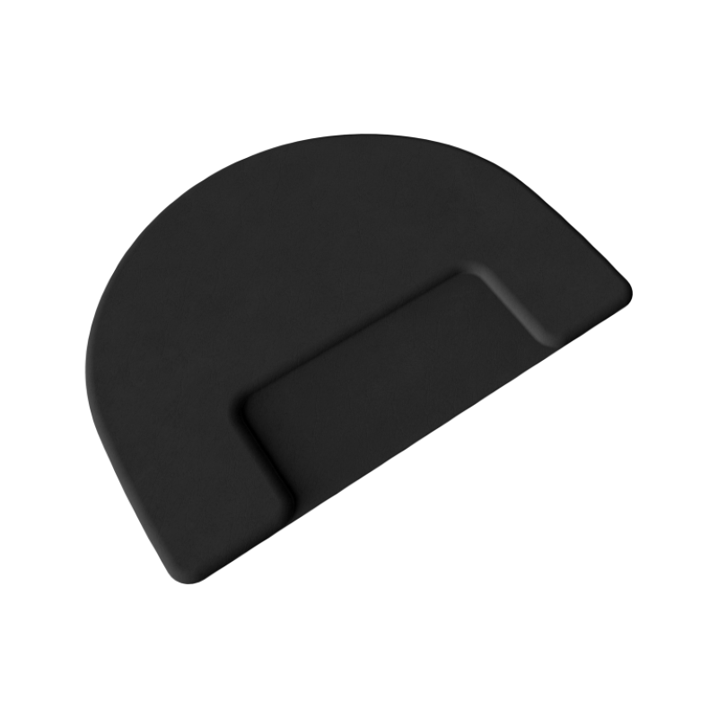 KarmaHairSalonRoundMatSquareBaseTopViewAngleBlack