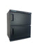 KarmaHotTowelCabinet32LBlackFrontAngleView