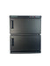 KarmaHotTowelCabinet32LBlackFrontView