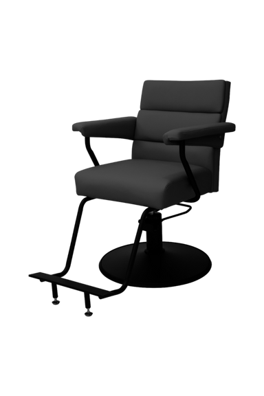 KarmaKiamaSalonChairFrontAngleViewBlack