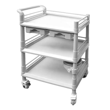 KarmaLimmen3TierBeauty-MedicalTrolleyLargeFrontAngleView