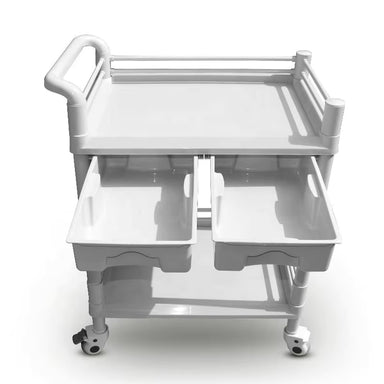 KarmaLimmen3TierBeauty-MedicalTrolleyLargeTopViewDrawersOut