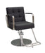KarmaLithgowSalonChairFrontAngleViewBlack