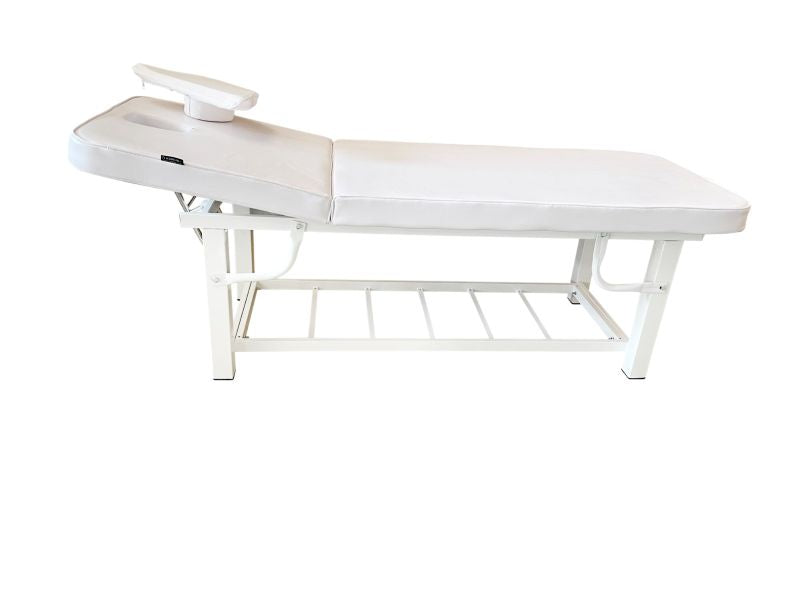 KarmaNapierMassageTableSideViewRemovableFaceholeWhite