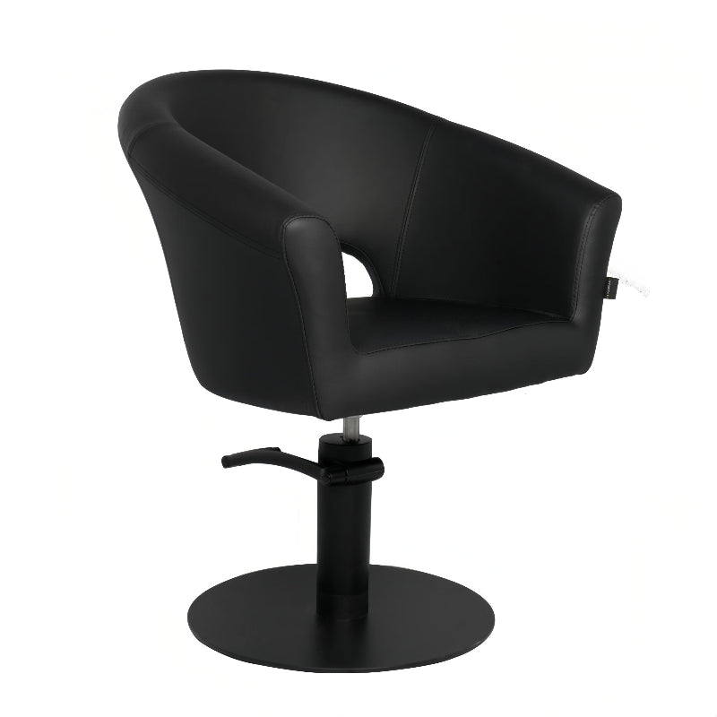 KarmaNundleSalonChairBlack_FrontAngleView