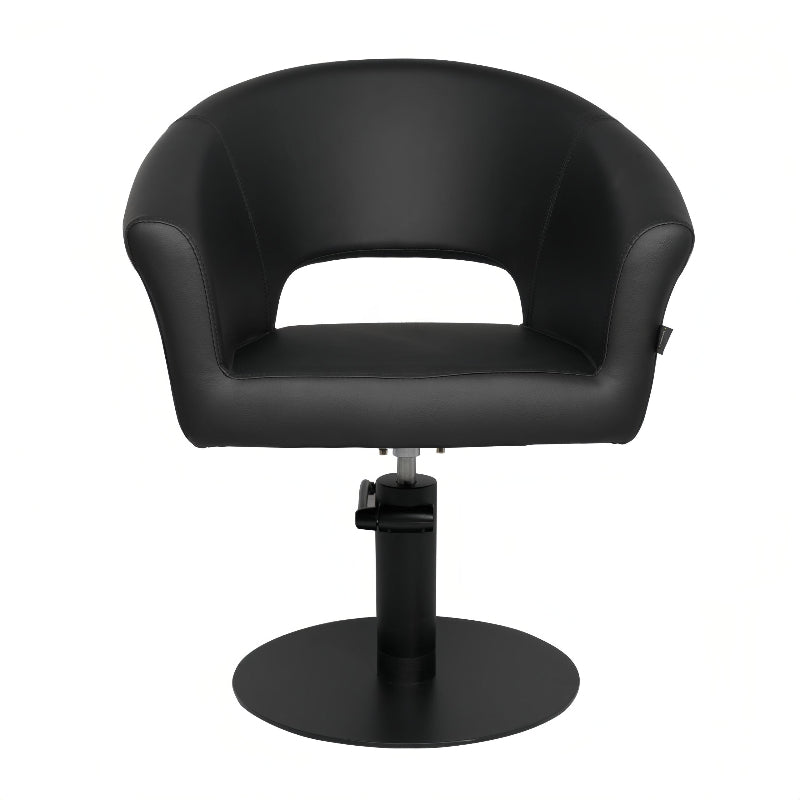 KarmaNundleSalonChairBlack_FrontView