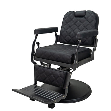 KarmaPaddingtonBarberChairLeftFrontAngleViewBlack