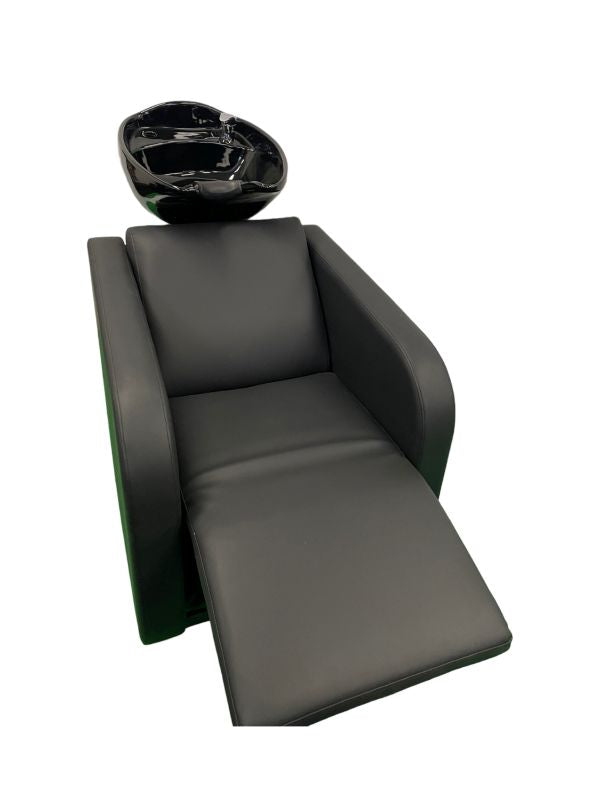 KarmaPremiumClunesManualBasinUnitFrontAngleFootrestOutBlackNoPattern