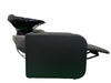 KarmaPremiumClunesManualBasinUnitSideViewFootrestOutBlack