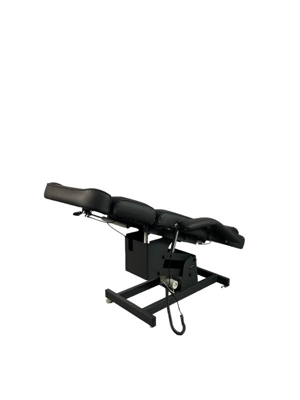 KarmaRotoruaElectricBeautyBedBackAngleViewFlatTiltUpBlack