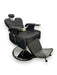 KarmaRuncornBarberChairFrontAngleViewBackrestReclinedBlack