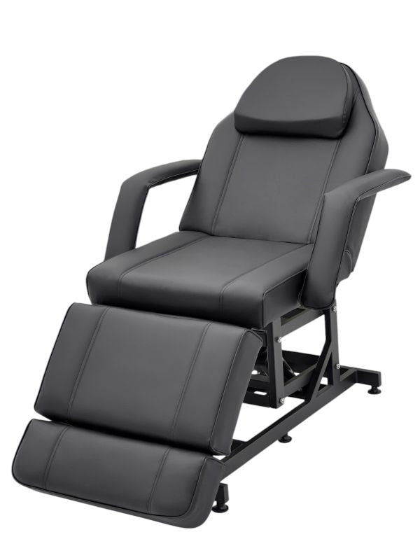 KarmaTaupoHydraulicBeautyBedFrontAngleViewBlack