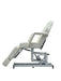 KarmaTaupoHydraulicBeautyBedSideViewFootrestDownWhite