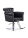 KarmaThredboSalonChairFrontAngleViewBlack