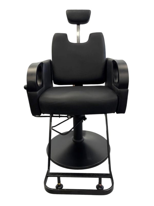 KarmaTumutRecliningSalonChairBlackFrontView