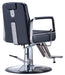 KarmaWollongongSalonChairBackAngleViewBlack