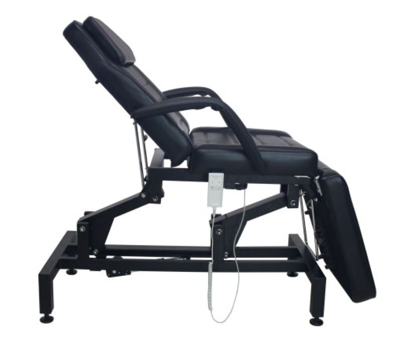 MelissallSemi-ElectricBeautyBedBE08BlackSideView90Degrees
