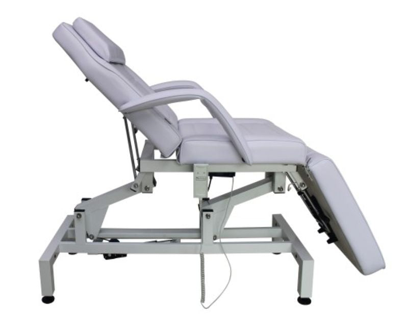 MelissallSemi-ElectricBeautyBedBE08WhiteSideView90Degrees
