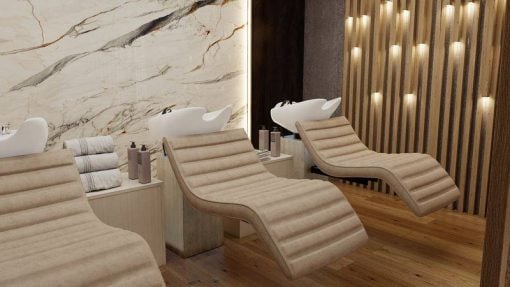 VelourShampooUnitLatteSU53FrontAngleViewinSalon