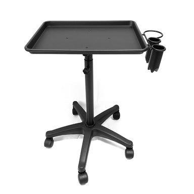 Aluminium tray service trolley for professional salon use