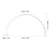 Technical diagram showing the 775mm width and 400mm height dimensions of the Arch LED nail lamp