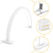 Close up of the sleek white Arch LED nail lamp showing the side power and adjustment controls